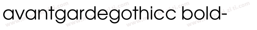 avantgardegothicc bold字体转换